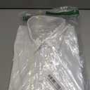 Calvin Klein Mens Dress Shirt Regular Fit Non Iron Stretch Solid (White, M)