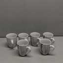 VEWEET Ceramic Coffee Mugs Set of 6, 11 OZ Coffee Cups Set with Handle, White Mugs Set Porcelain Cup Set for Kitchen, Microwave Dishwasher Safe, Series Fiona