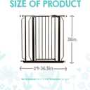 Regalo Safety 36" Extra Tall Baby Gate for Doorways & Bottom of Stairs, Pressure Mounted Walk Through Gate for Babies, Toddlers & Pets, Tested & Safe for 30 Years, American Designed, American Owned