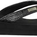 REEF Womens Sandals Star Cushion | Fashion Flip Flops for Women (Black) Size 8