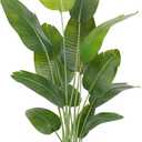 Lifelike Bird of Paradise Artificial Plant,6ft Faux Banana Leaf Tree with 13 Trunks - Perfect Indoor Silk Floor Plant for Home Decor in Living Room, Office, and Bedroom 1Pack