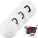 4 Pack Spin Mop Replacement Heads Mop Refills Microfiber Mop Replace Heads Safe for All Hard-surfaced Floors