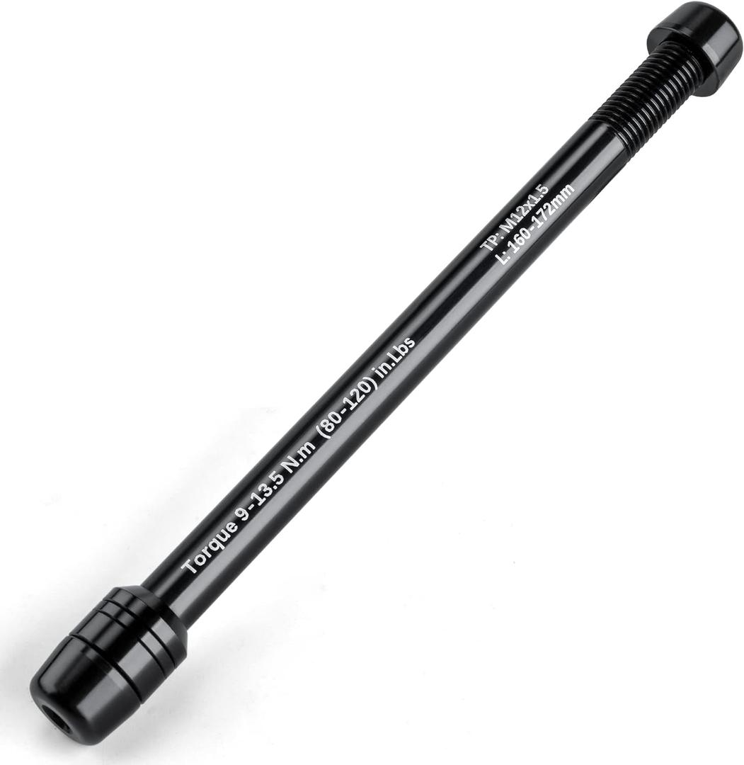 12mm Thru Axles for Bike Trainers - M12 x 1.0/1.5/1.75 Thru Axle Adapter for Rear Wheel Attachment Trainer - Bike Trainer Thru Axles Adapter