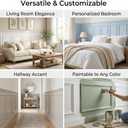 REFGY Peel and Stick Wall Molding Kit, 20"x16" Pre-Cut Wainscoting Panels, Ready-to-Assemble Self-Adhesive Walltrim for Living Room Bedroom Accent Wall Dcor, Paintable & Lightweight Polystyrene