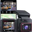 Kingslim D5-4K Dash Cam with WiFi - Front Dash Camera for Cars with GPS and Speed, Sony Night Vision, Support APP and 256GB Max