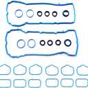 Silicone 3.6L V6 Valve Cover Gasket Set 5184596AE Intake Manifold Gasket MS97204 Fuel Injection Gasket Replacement for Chrysler 200 300,Dodge Challenger Charger Journey,Jeep Wrangler Cherokee VS50805R