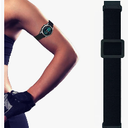 22mm Elastic Arm/Ankle Band with Ladder Lock for Garmin Fenix 8 Fenix E Epix Pro 47mm/Fenix 7/6 Pro/5 Plus, Stretchy Band for Men and Women, Black, Medium