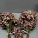 Kimura's Cabin 6Pcs Faux Hydrangea Flowers Vintage Artificial Silk Hydrangeas Flowers with Stems Fake Hydrangea Bouquets for Autumn Farmhouse Home Wedding Table Center DecorationAutumn Yellow