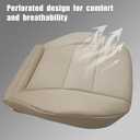 GXARTS Driver Side Bottom lower Replacement Leather Seat Cover Microfiber Leather Tan Compatible with Mercedes Benz GLK250 GLK280 GLK300 GLK350 2008-2015 Fit For Mercedes Benz C250 C300 C350 2008-2014