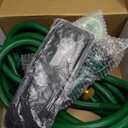 Garden Hose, Water Hose 50ft with 10 Function Spray Nozzle, Water Hose No Kink Leakproof Easy to Move & Store (Green)
