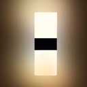 LED 12V RV Modern Acrylic Wall Sconce Lighting with On & Off Switch, 12Volts RV Interior Decorative Wall Mounted Lamp Fixture, Warm White 3400K Bedside Lamp for RV Motorhome Camper Trailer