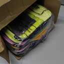 Abbylike 8 Pack Toy Storage Bags with Labels & Pockets Bricks Building Set Storage Bag Reusable Clear PVC Board Game Travel Case Toy Organizer for Building Blocks Puzzles