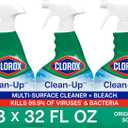 Clorox Clean-Up Multi Surface Cleaner Bleach Spray, Original, All Purpose Cleaning Spray Bottle, Mold and Mildew Cleaner, 32 Fl Oz., Pack of 3