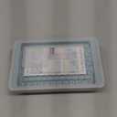 WIBIMEN Mini Ice Cube Trays, Small Tiny Round Pebble Crushed Nugget Ice Trays For Freezer With Lid - Chilling Drinks Coffee Juice (2 Pack/0.55In - Blue)