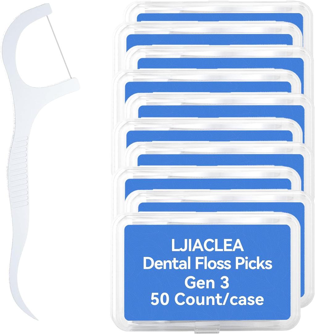 2 x LJIALCLEA Dental Floss Picks Smooth Gen5 (500 Count Gen 3)