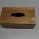 ALELION Rectangular Tissue Box Cover for 120, 160 Count Box - Acacia Wood Rectangle Tissue Box Holder - Decorative Facial Cube Tissue Box Cover for Tabletop Night Stands Bathroom Office