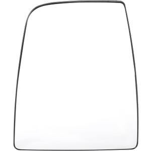 X AUTOHAUX Car Rearview Upper Driver Left Side Non-Heated Mirror Glass Replacement with Plate for Ford Transit 150 250 350 2015-Onward