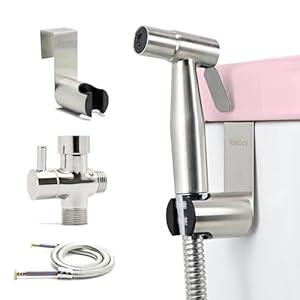 Handheld Bidet Sprayer for Toilet 2 PCS - Bidets for Existing Toilets Adjustable Water Pressure with Bidet Hose for Feminine Wash, Stainless Steel Muslim Shower Jet Spray for Toilet Handheld Bidet Sprayer for Toilet 2 PCS - Bidets for Existing Toilets Adjustable Water Pressure with Bidet Hose for Feminine Wash, Stainless Steel Muslim Shower Jet Spray for Toilet