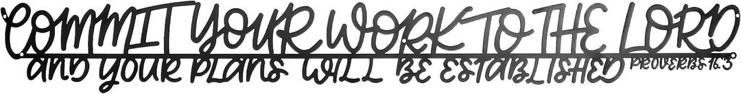 Spiritual Spaces Durable Thick Metal Wall Decor - Spiritual Bible Quotations, Glossy Black Powder Coating, Water-Resistant - Robust and Long-Lasting, Ideal for Indoor & Outdoor Use, Uplift Your Spirit