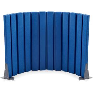 1 Pcs 48" X 6' Acoustic Room Divider Soundproof Foldable Panel, Blue