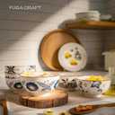 Japanese Ceramic Bowls, 4.5-Inch for Kitchen,Rice and Salad, Various Combinations of Japanese Style Blue and White Porcelain (Set of 2)