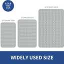 OTHWAY Extra Large Shower Mat 47"x 32", TPE Non Slip Shower Mat for Shower Stall, Inside Walk in Shower Mats with Drain Holes Suction Cups, Anti-Slip for Elderly Kids (Dark Grey)
