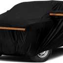 Waterproof Truck Cab Cover Replace for Ford F-Series, Chevy Silverado, Dodge Ram, GMC Sierra Extended Cab, 6 Layers All Weather Car Cover with Zipper Door for Sun Snow Rain Dust Protection
