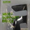 Rakiie Carpal Tunnel Wrist Brace, Adjustable Night Wrist Support with 3 Metal Splints, Hand Brace for Men Women No Pressure on Thumb, Splint Stabilizer for Work, Gray Left Hand, Size L(8.27-9.84")