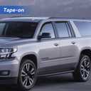 YQAUTEC Window Visors Rain Guards Shield for 2015-2020 Chevy Tahoe/GMC Yukon(Not for XL or Denali), Out-Channel Window Wind Deflectors Vent Rain Visors Shades for 15-20 Cadillac Escalade(Not for ESV)