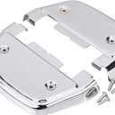Chrome D-shaped Passenger Footboard Floorboard Covers for Harley Touring Street Road Glide Ultra Limited Softail Dyna