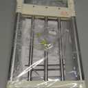 Hershii Closet Tension Shelf & Rod Expandable, Adjustable Storage Rack Metal Organizer DIY Divider Separator for Cabinet Wardrobe Cupboard Kitchen Bathroom (15.74 - 23.62 inches, Ivory)