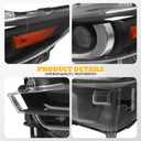 Left Headlight Assembly Compatible with CX5 CX-5 2022 2023 2024 W/Bulb w/o AFS Headlamp Driver Side Front Light 5078673000 KPF151040