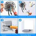 ledmo LED Outdoor Sconses Light Up and Down Wall Lights Aluminum IP65 4.7-Inch 20W High Power 6000K Cold White 1800LM Modern Exterior Lighting Fixture for Patio Home Yard 4 Pack