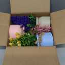 Yoratee 6pcs Artificial Pot Flowers Small Fake Plants Mini Potted Plants for Home Office Tabletop Decoration