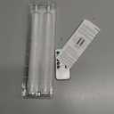 Homemory 2 Pcs Waxy Flameless Taper Candles with Remote, Led Flameless Candlesticks Classic Tall Candle, Flickering Battery Operated Taper Candles for Bedroom, Dining Room, White, 9.6 inches