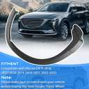 Rear Left Driver Side Fender Flares Wheel Opening Molding Trim Compatible with Mazda CX-9 2016-2023#OEM TK48-51-W60H, TK4851W60H, TK48-51-W60F, TK4851W60F Rear Right Wheel Arch Molding