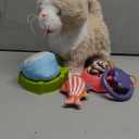 TUMAMA Walking Talking Cat Set Interactive Talking Cat, Interactive Electronic Cat Plush Toy with Leash, Wag Tail, Meows, Pretend Dress Up Realistic Stuffed Cat Age 3 4 5+ Years Old Best Gift