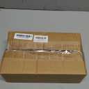 Floroom 6 Pack 5x7 Inch Clear Acrylic Sign Holders, Double-Sided Gold Display Stand Picture Frames for Table Numbers, Menus, Flyers, Weddings, and Offices