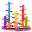Gears Interlocking Learning Set, STEM Construction Toy Set - Building Kids Toys 180 Pcs - 10 Colors