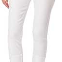 WallFlower Luscious Curvy 23.5 Mid-Rise Cropped Jeans for Women, Insta Stretch Denim Juniors Jeans (11, White)