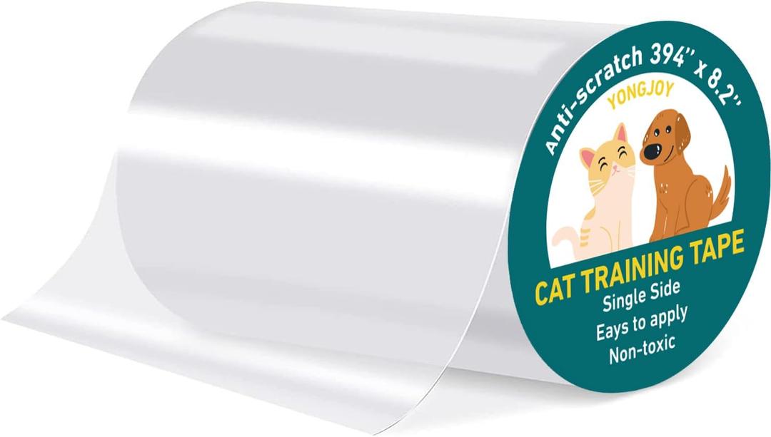 Door Protector from Dog Scratching - Cat Scratch Door Frame Single Side Adhesive Protector Anti Dog Scratch Door Guard for Dogs Clear - 394" x 8.2"