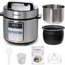 Amazon.com: Fullwill Electric Pressure Cooker 6QT Dual Pots, 12 in 1 MultiFunction Cooker with 304 Stainless Steel & Ceramic Pots, Pressure Cook, Soup, Porridge, Yogurt, Meat Stew, Rice, Poultry, Beans and More: Home & Kitchen