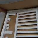 SONGMICS Solid Wood Luggage Rack, No Assembly Required, Foldable Suitcase Stand, Luggage Holder, with Storage Shelf, for Guest Room, Hotel, Bedroom, Cloud White URLR020W02