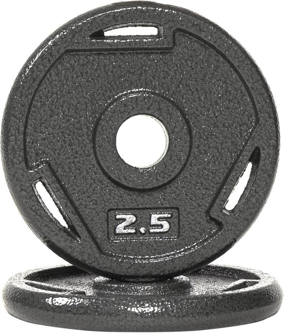 Cast Iron 1-Inch 2.5 Standard Weight Plate for Strength Training & Weightlifting