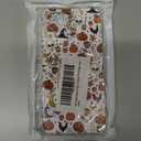 Ricin Relun Autumn Fall Leaves Moon Pumpkin Pattern Case for iPhone 15 Pro Max, Retro Halloween Funny Pumpkin Case for Girls Women Men, Unique Trendy TPU Bumper Cover