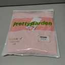 PRETTYGARDEN Womens 2025 Summer Casual Short Sleeve Dresses A Line Bow Tie Front Babydoll Loose Cute Mini Dress with Pockets (Pink)