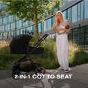 Cybex EOS 2-in-1 Baby Stroller for Newborn, Infant to Toddler- Almond Beige