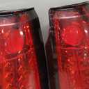 ECOTRIC Taillights Compatible with 19882000 Chevy GMC C/K 1500 2500 3500 Pickup Suburban Tahoe Yukon Blazer W/O Bulbs Pair Red Lens Rear Brake LED Tail Lights