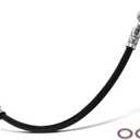 A-Premium Front Driver or Passenger Brake Hydraulic Hose Compatible with Select Lexus Models - GS200t 2016-2017, GS350 2013-2017, GS450h 2013-2016, RC200t 2017, RC350 2015-2017 - Replace# 9094702G56