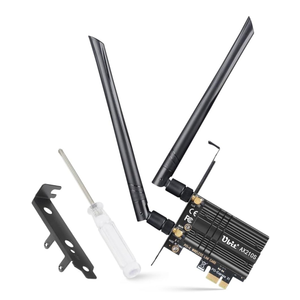 Ubit WiFi Card 6E 5400Mbps for Intel (6GHz&5Ghz&2.4GHz) PCIe WiFi Card, BT 5.2, PCIe Network Card with OFDMA,Ultra-Low Latency, Supports Windows 10/11 (64bit)